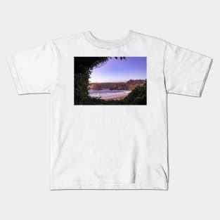 Trinidad State Beach at Golden Hour Kids T-Shirt